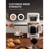 image:imageSHARDOR 10Cup Programmable Coffee Maker Regular amp Strong Brew Drip Coffee Machine for Home and Office Auto Shut Off Permanent Filter grayBeige