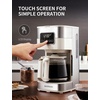 image:imageSHARDOR 10Cup Programmable Coffee Maker Regular amp Strong Brew Drip Coffee Machine for Home and Office Auto Shut Off Permanent Filter grayBeige