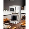 image:imageSHARDOR 10Cup Programmable Coffee Maker Regular amp Strong Brew Drip Coffee Machine for Home and Office Auto Shut Off Permanent Filter grayBeige