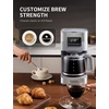 image:imageSHARDOR 10Cup Programmable Coffee Maker Regular amp Strong Brew Drip Coffee Machine for Home and Office Auto Shut Off Permanent Filter grayGray