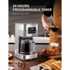 image:imageSHARDOR 10Cup Programmable Coffee Maker Regular amp Strong Brew Drip Coffee Machine for Home and Office Auto Shut Off Permanent Filter grayGray