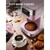 image:imageSHARDOR 10Cup Programmable Coffee Maker Regular amp Strong Brew Drip Coffee Machine for Home and Office Auto Shut Off Permanent Filter grayPink