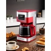 image:imageSHARDOR 10Cup Programmable Coffee Maker Regular amp Strong Brew Drip Coffee Machine for Home and Office Auto Shut Off Permanent Filter grayRed