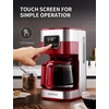 image:imageSHARDOR 10Cup Programmable Coffee Maker Regular amp Strong Brew Drip Coffee Machine for Home and Office Auto Shut Off Permanent Filter grayRed
