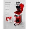 image:imageSHARDOR 10Cup Programmable Coffee Maker Regular amp Strong Brew Drip Coffee Machine for Home and Office Auto Shut Off Permanent Filter grayRed
