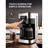 image:imageSHARDOR 10Cup Programmable Coffee Maker Regular amp Strong Brew Drip Coffee Machine for Home and Office Auto Shut Off Permanent Filter graysilver