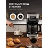 image:imageSHARDOR 10Cup Programmable Coffee Maker Regular amp Strong Brew Drip Coffee Machine for Home and Office Auto Shut Off Permanent Filter graysilver