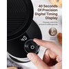 image:imageSHARDOR Burr Coffee Bean Grinder 32 Settings 40Second Timer Black  Electric Grinding Chamber Cleaning Button Adjustable Grind Time Control Removable Hopper Compact Design Home Brewing