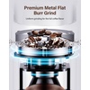 image:imageSHARDOR Burr Coffee Bean Grinder 32 Settings 40Second Timer Black  Electric Grinding Chamber Cleaning Button Adjustable Grind Time Control Removable Hopper Compact Design Home Brewing