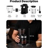 image:imageSHARDOR Burr Coffee Bean Grinder 32 Settings 40Second Timer Black  Electric Grinding Chamber Cleaning Button Adjustable Grind Time Control Removable Hopper Compact Design Home Brewing