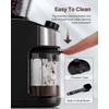image:imageSHARDOR Burr Coffee Bean Grinder 32 Settings 40Second Timer Black  Electric Grinding Chamber Cleaning Button Adjustable Grind Time Control Removable Hopper Compact Design Home Brewing